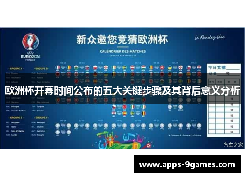 欧洲杯开幕时间公布的五大关键步骤及其背后意义分析